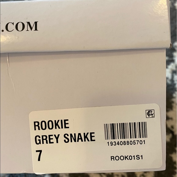 Steve Madden Rookie Grey Snake Booties - Picture 5 of 9